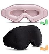 Sleep Mask for Men & Women, Sleep Eye Mask, 3D Eye Mask for Sleeping with Adjustable Strap, BeeVi...